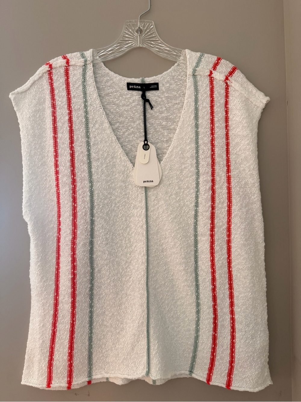 Prana Soft White Wave Maker Sweater Top- NWT - Picture 2 of 8